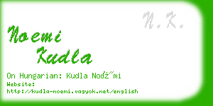 noemi kudla business card